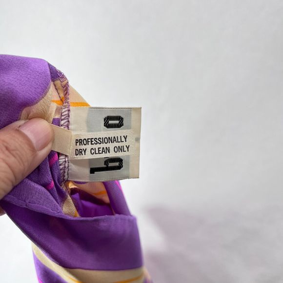 Chic Striped Midi Dress in Purple and Gold - Picture 8 of 16